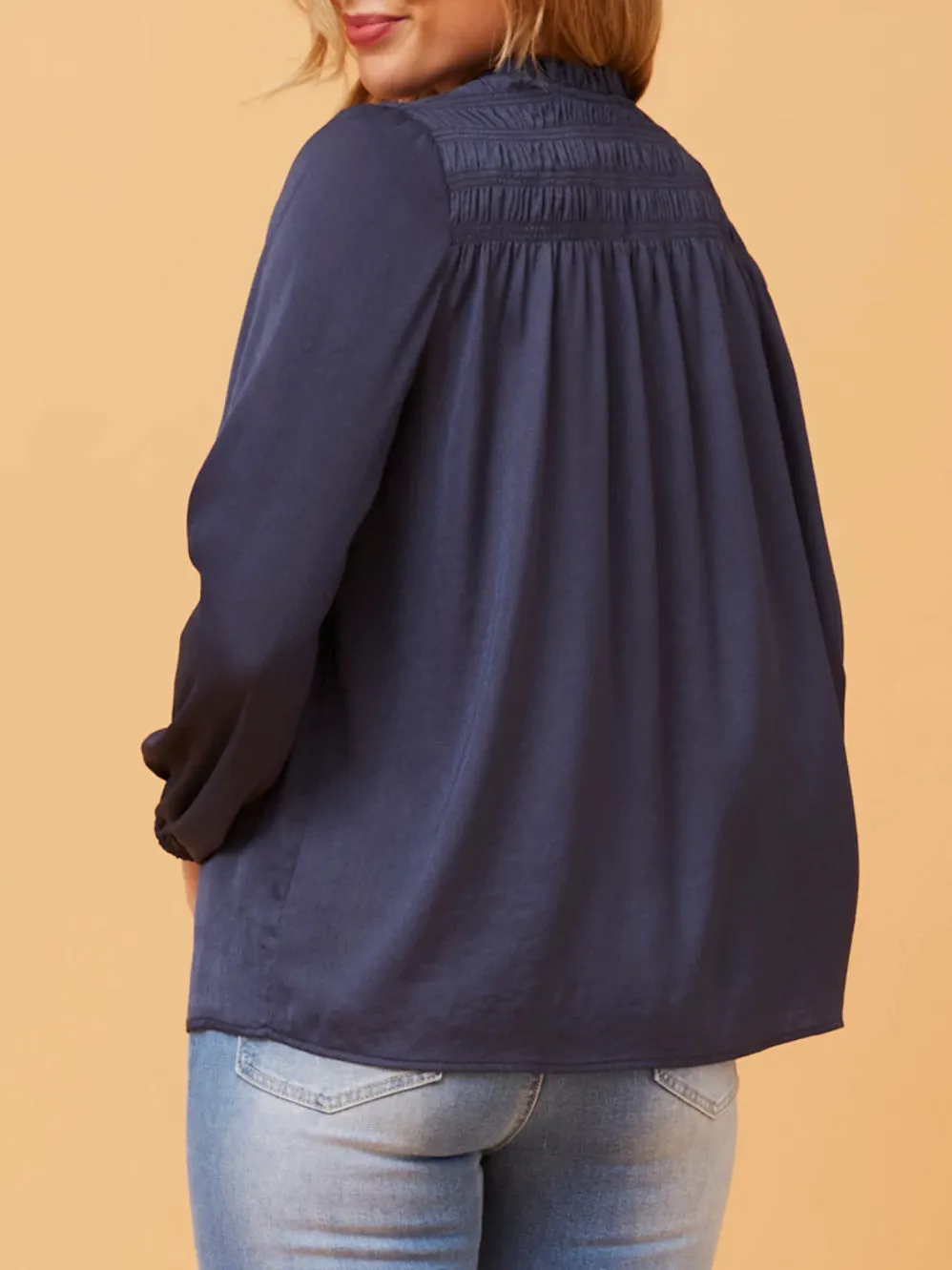 CAROLINE K MORGAN LONG SLEEVE BLOUSE sold by Yeltuor product image thumbnail 3