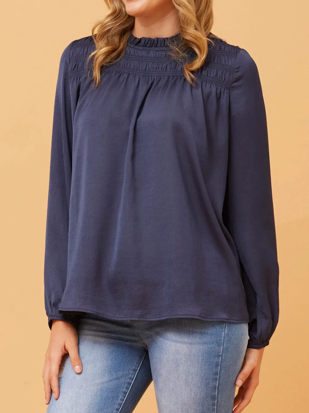 CAROLINE K MORGAN LONG SLEEVE BLOUSE sold by Yeltuor product image thumbnail 2