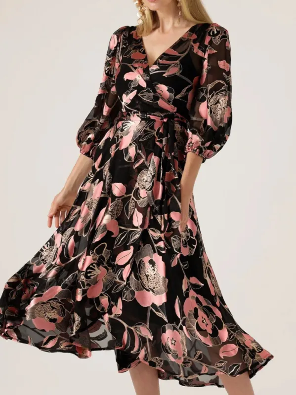 SACHA DRAKE DAWN PEACH WRAP DRESS sold by Yeltuor