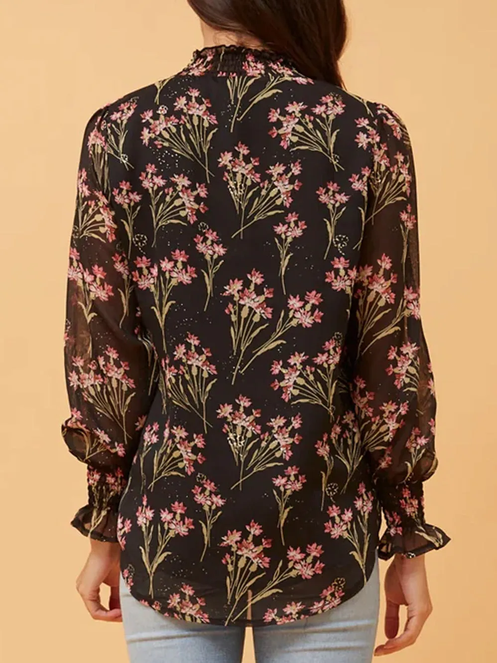 CAROLINE K MORGAN FLORAL BLOUSE sold by Yeltuor product image thumbnail 3