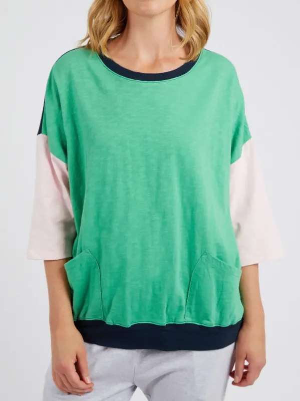ELM MAZIE COLOUR BLOCK SWEAT sold by Yeltuor