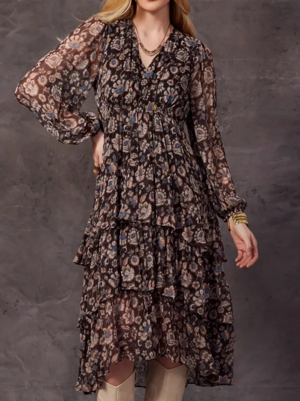 LOOBIE'S STORY MARGARET MIDI DRESS sold by Yeltuor