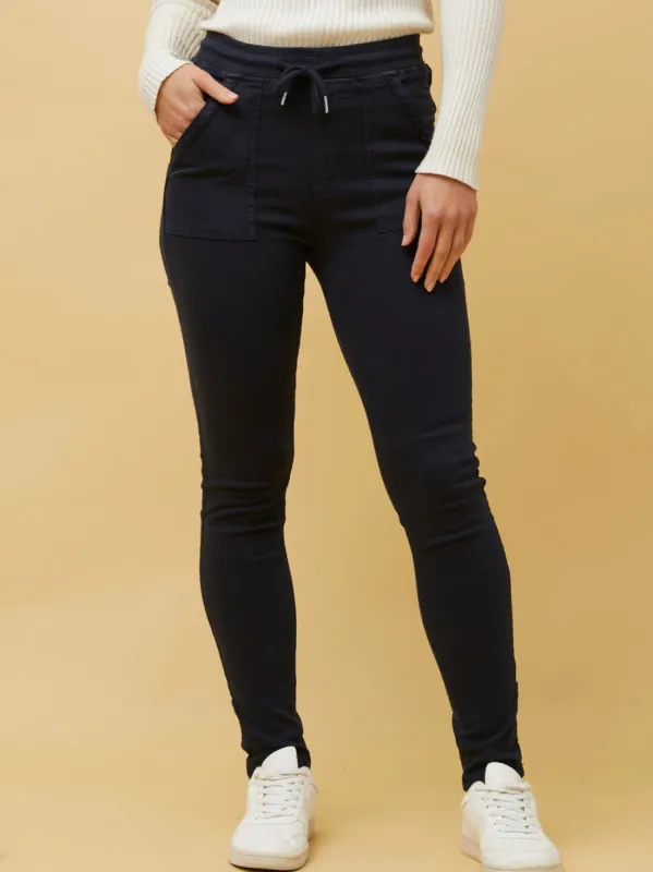 CAROLINE K MORGAN DENIM JOGGERS sold by Yeltuor