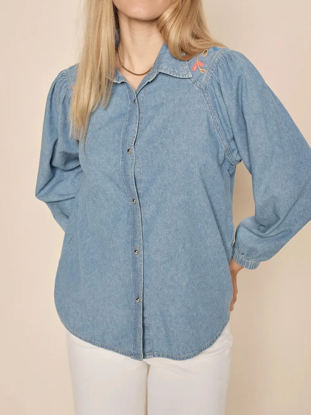 MOS MOSH SYLVIA DENIM SHIRT sold by Yeltuor product image thumbnail 2