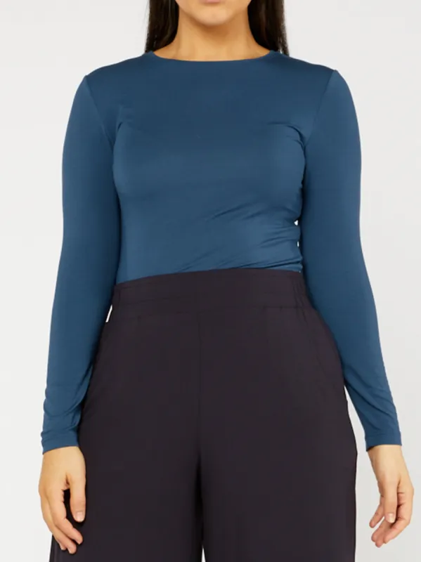 TANI LONG SLEEVE HIGH NECK TOP made by Yeltuor