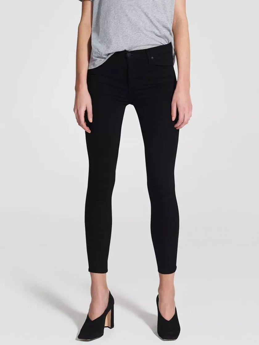NOBODY DENIM CULT SKINNY ANKLE JEANS - POWERBLK sold by Yeltuor
