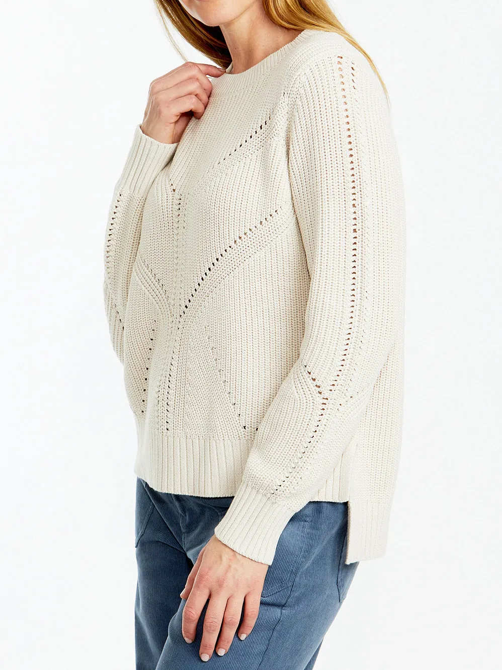 PINGPONG POINTELLE SHAKER PULLOVER sold by Yeltuor product image thumbnail 2