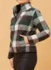 CAROLINE K MORGAN CHECK TEDDY JACKET sold by Yeltuor