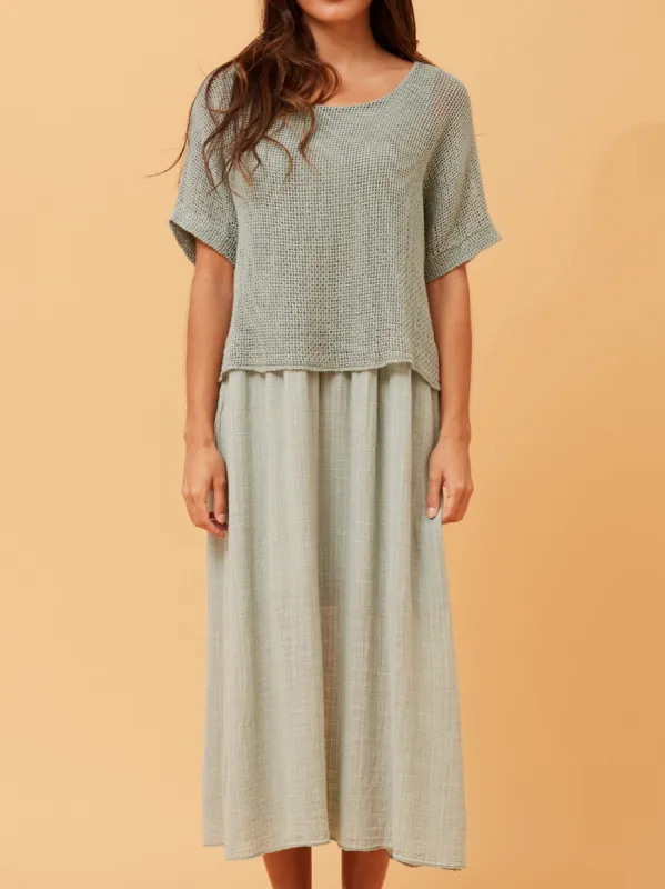 BOTTEGA MODA LAYERED MESH DRESS sold by Yeltuor