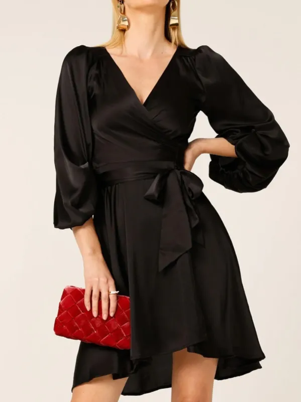 SACHA DRAKE DIMMI WRAP MINI DRESS sold by Yeltuor