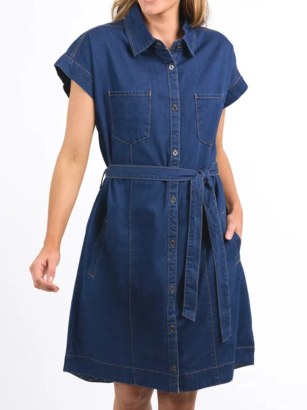 ELM EVERLEIGH DENIM DRESS sold by Yeltuor