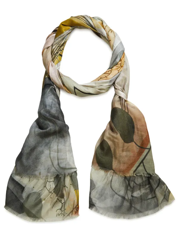 THE SCARF COMPANY DAWN PRINT SCARF sold by Yeltuor