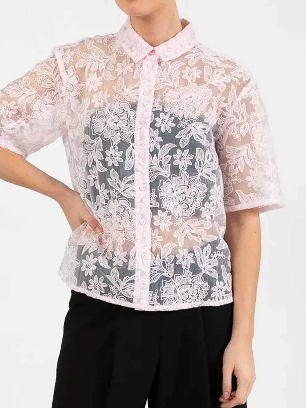 COSTER SHIRT WITH LACE sold by Yeltuor