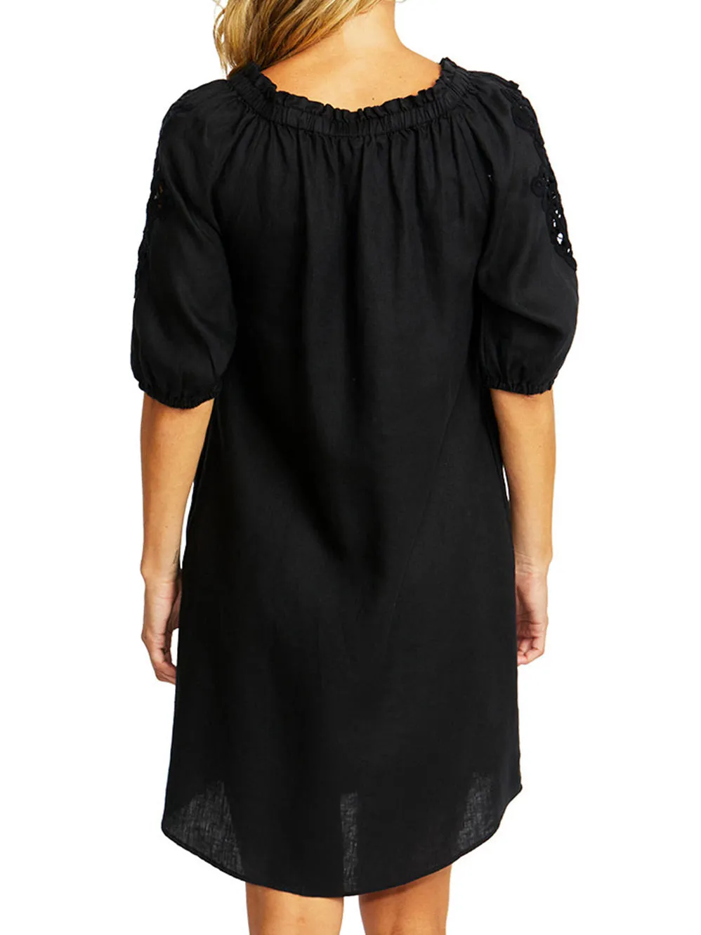 PINGPONG JOJO LINEN LACE TRIM DRESS sold by Yeltuor product image thumbnail 5