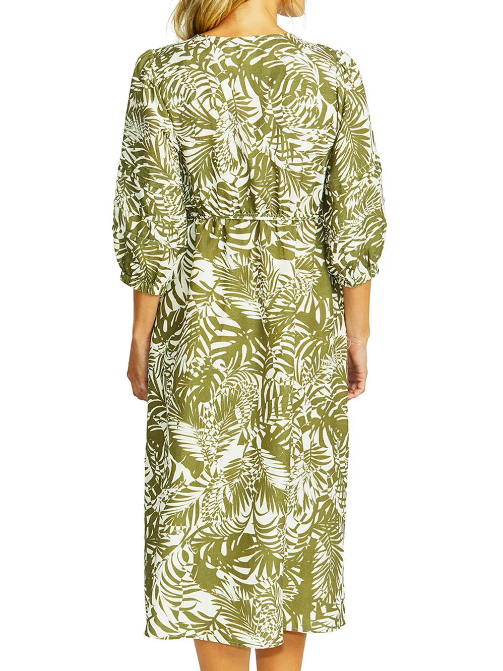 PINGPONG FLORA V NECK BUTTON DRESS sold by Yeltuor product image thumbnail 4