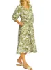 PINGPONG FLORA V NECK BUTTON DRESS sold by Yeltuor