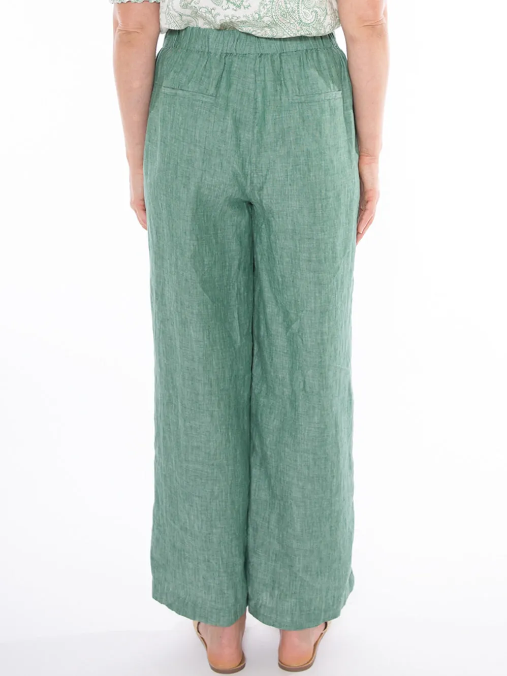JUMP WIDE LEG LINEN PANT sold by Yeltuor product image thumbnail 3