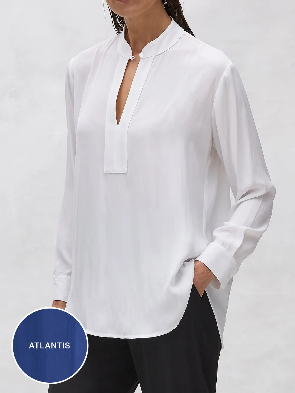 MELA PURDIE KEYHOLE SHIRT sold by Yeltuor