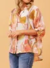 CAROLINE K MORGAN BUTTON DETAIL PRINTED SHIRT sold by Yeltuor