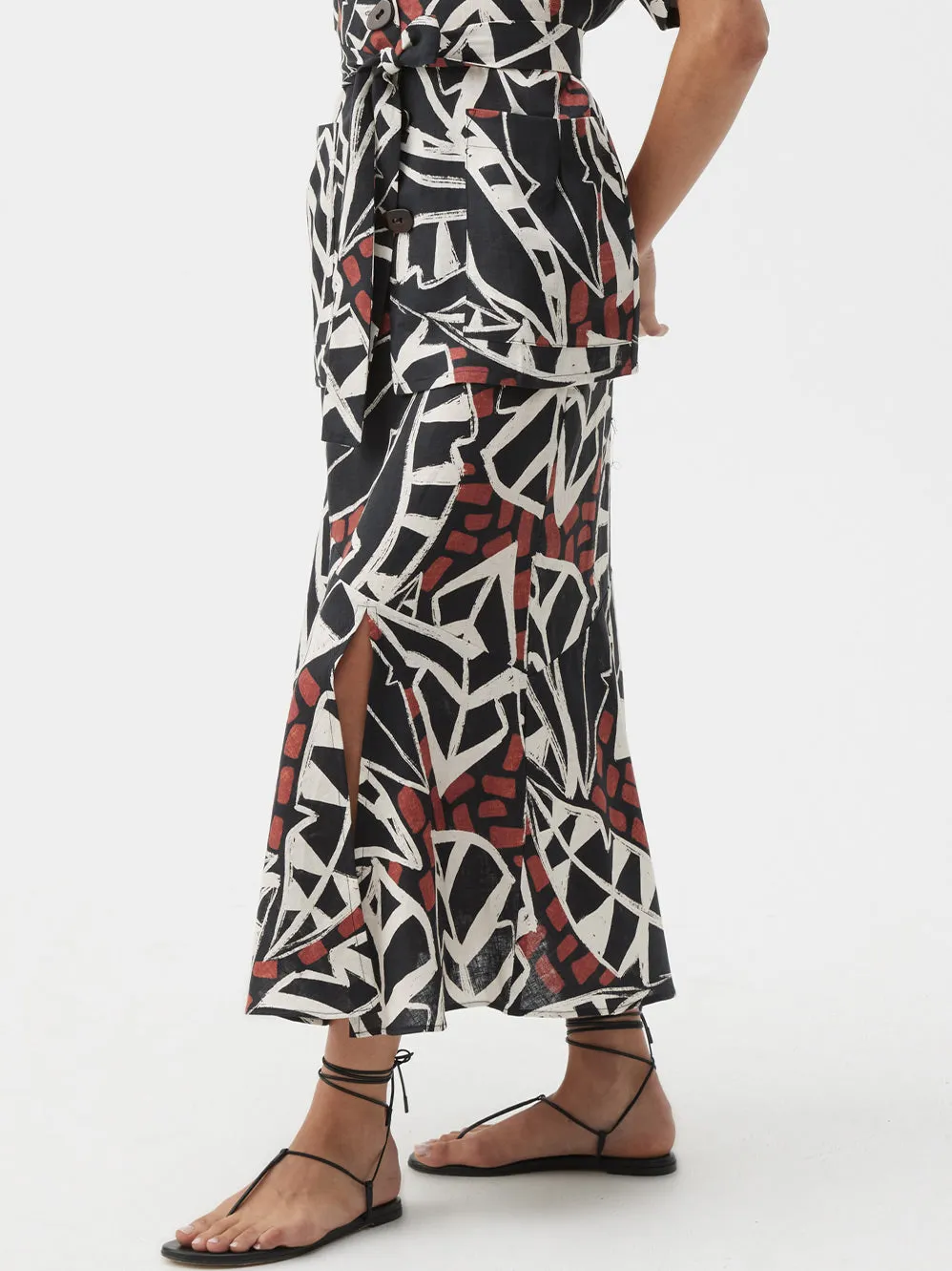 MORRISON MALIA LINEN SKIRT sold by Yeltuor product image thumbnail 3