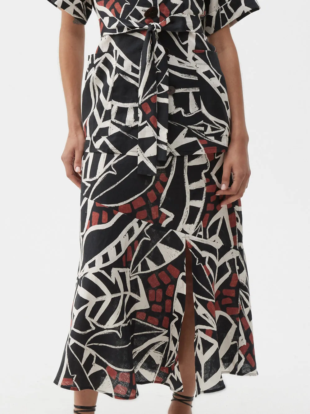 MORRISON MALIA LINEN SKIRT sold by Yeltuor