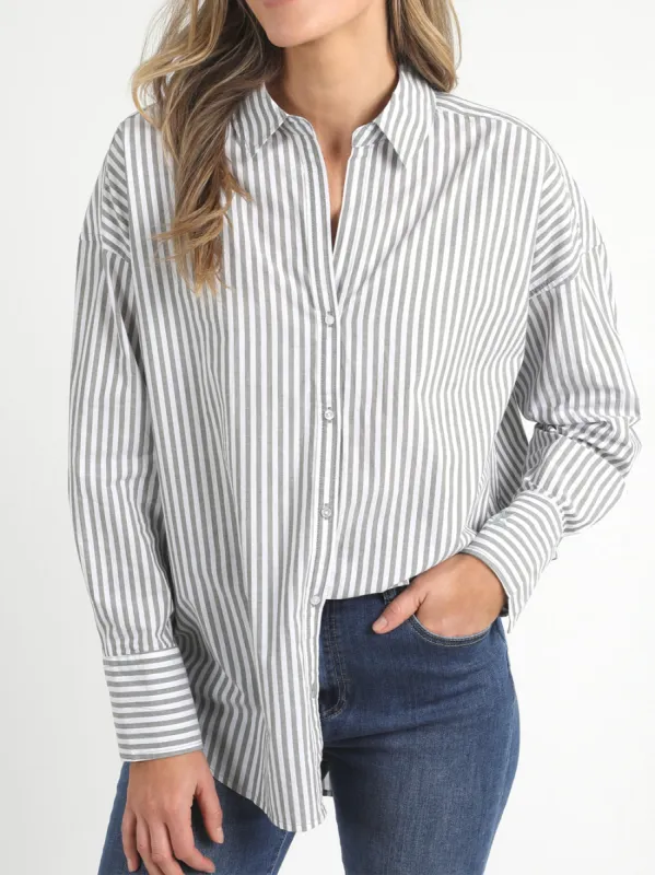 ELM DELIA STRIPE SHIRT sold by Yeltuor