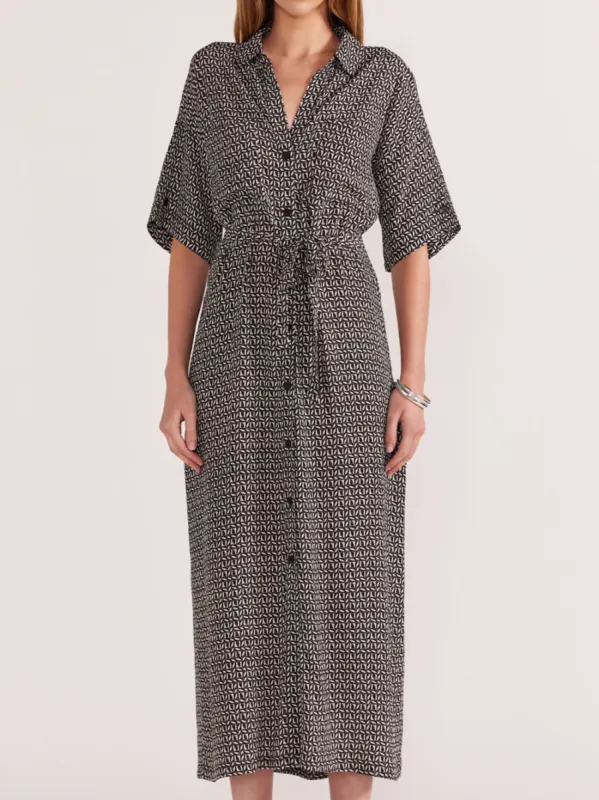 STAPLE THE LABEL DELLA MIDI SHIRT DRESS sold by Yeltuor