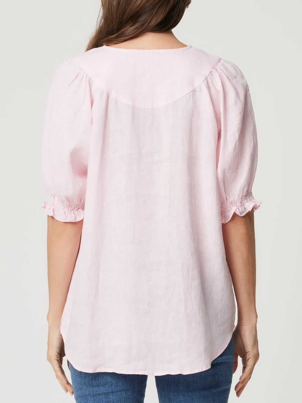 ENNI LINEN BUTTON FRONT TOP sold by Yeltuor product image thumbnail 3