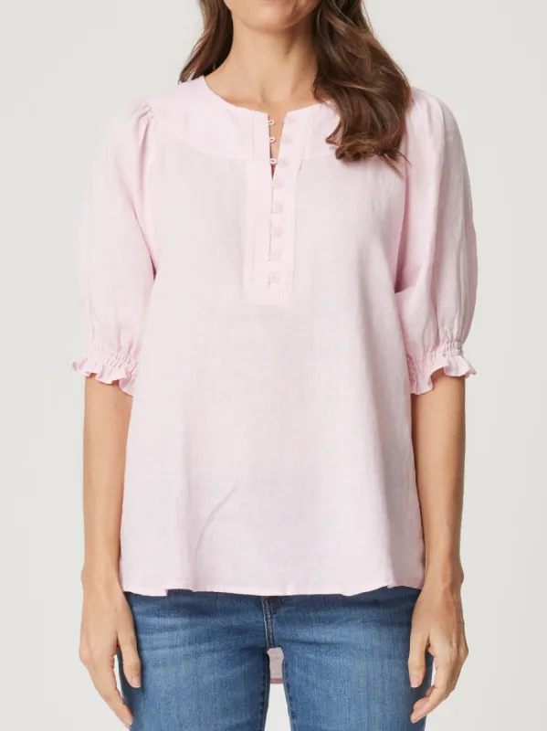 ENNI LINEN BUTTON FRONT TOP sold by Yeltuor