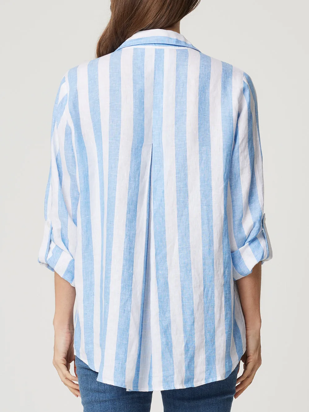 ENNI LINEN STRIPE SHIRT sold by Yeltuor product image thumbnail 3