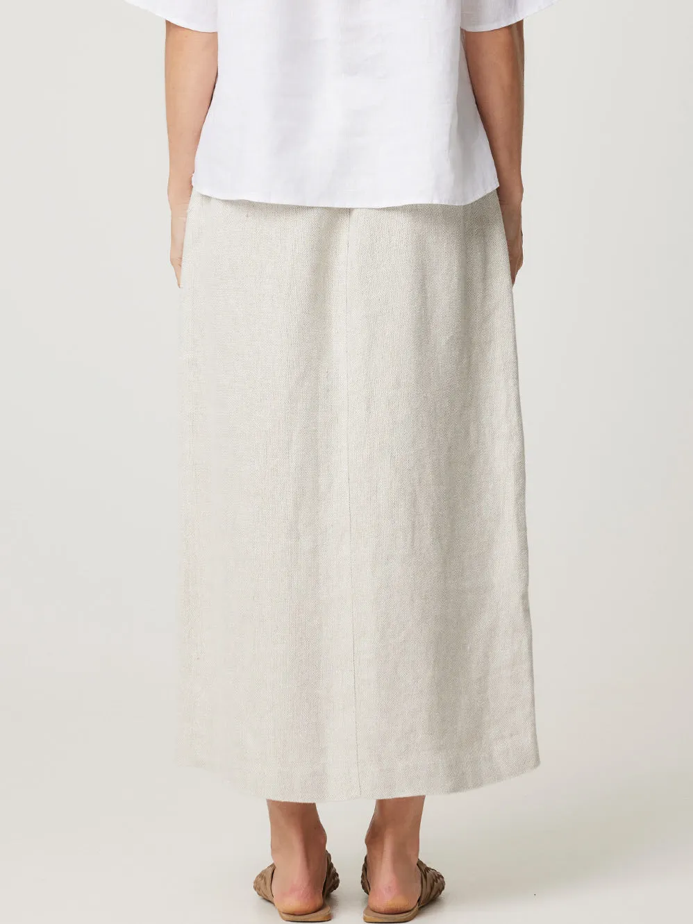 ENNI LINEN MIDI SKIRT sold by Yeltuor product image thumbnail 2