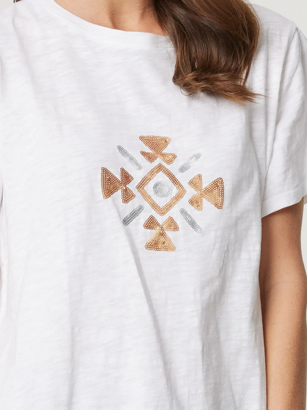 ENNI IKAT SEQUIN TEE sold by Yeltuor product image thumbnail 3