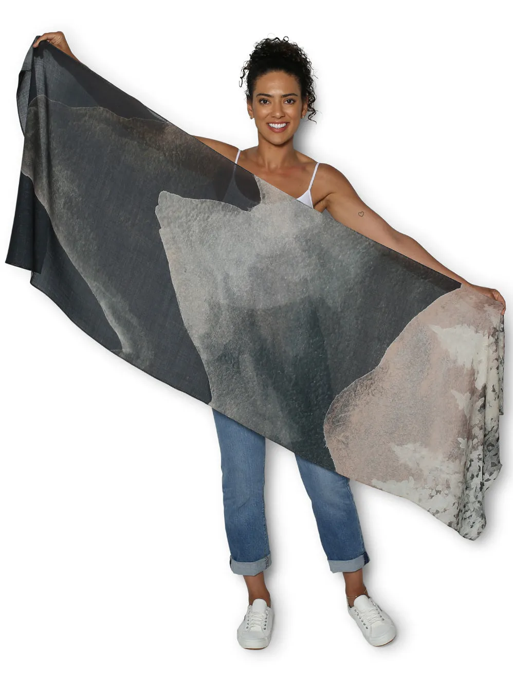 THE ARTISTS LABEL MOUNTAINS WOOL SCARF sold by Yeltuor product image thumbnail 2