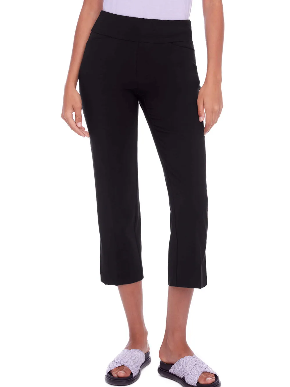 UP! SOLID PALERMO CROPPED PANT sold by Yeltuor