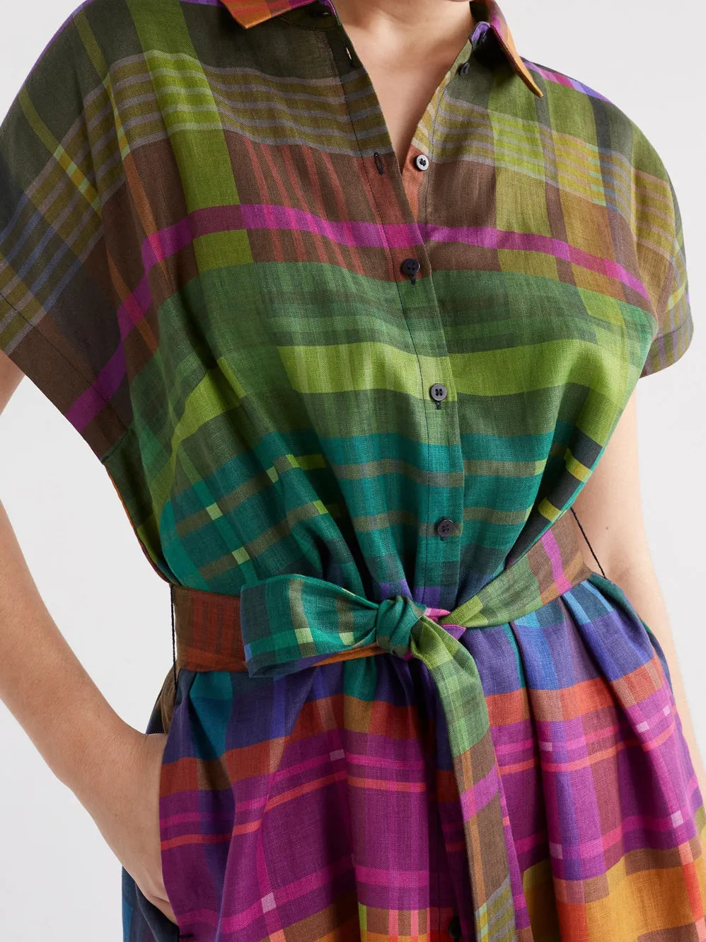 ELK TILKO LINEN SHIRT DRESS sold by Yeltuor product image thumbnail 4