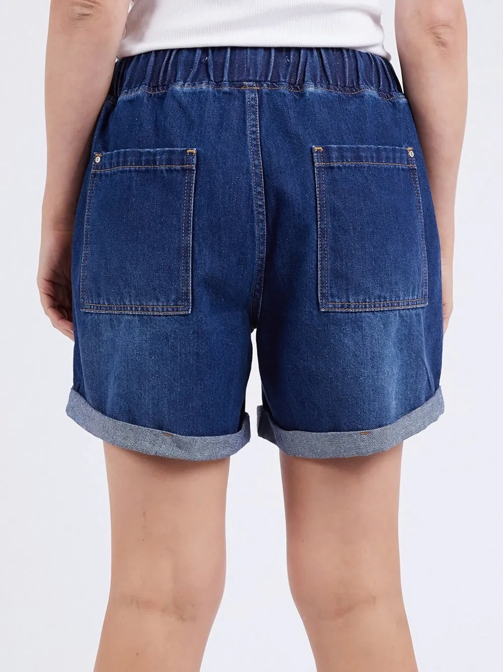ELM EMMA RELAXED DENIM SHORT sold by Yeltuor product image thumbnail 4