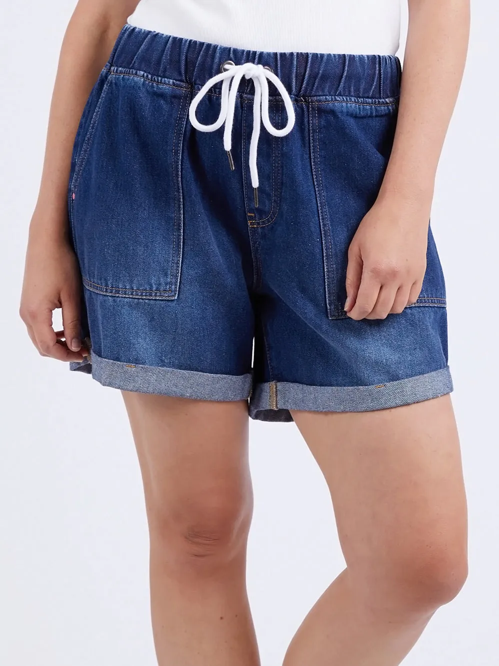 ELM EMMA RELAXED DENIM SHORT sold by Yeltuor