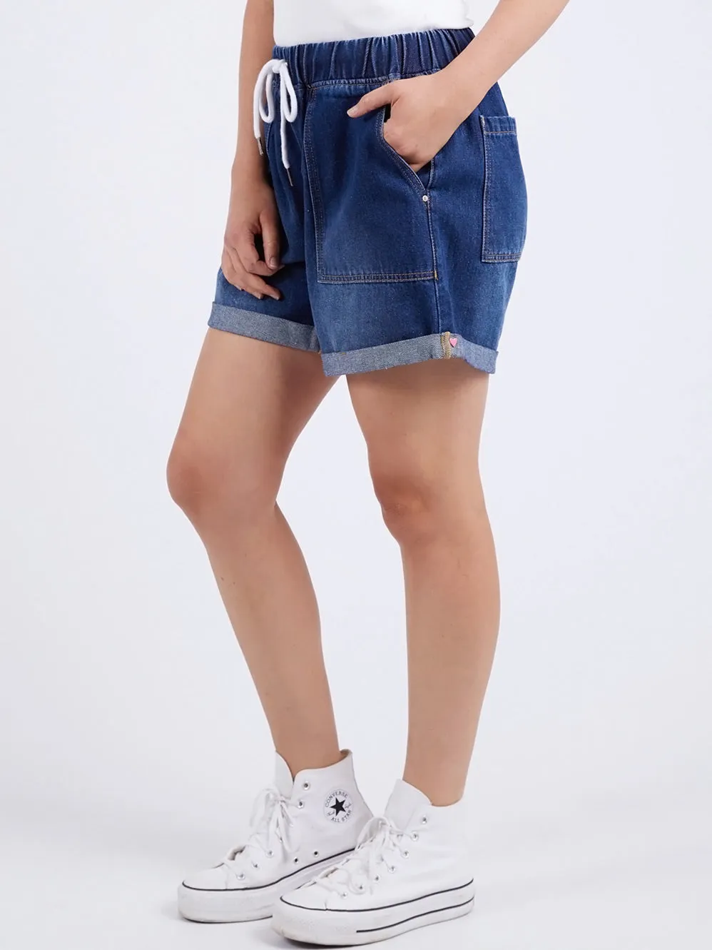 ELM EMMA RELAXED DENIM SHORT sold by Yeltuor product image thumbnail 2