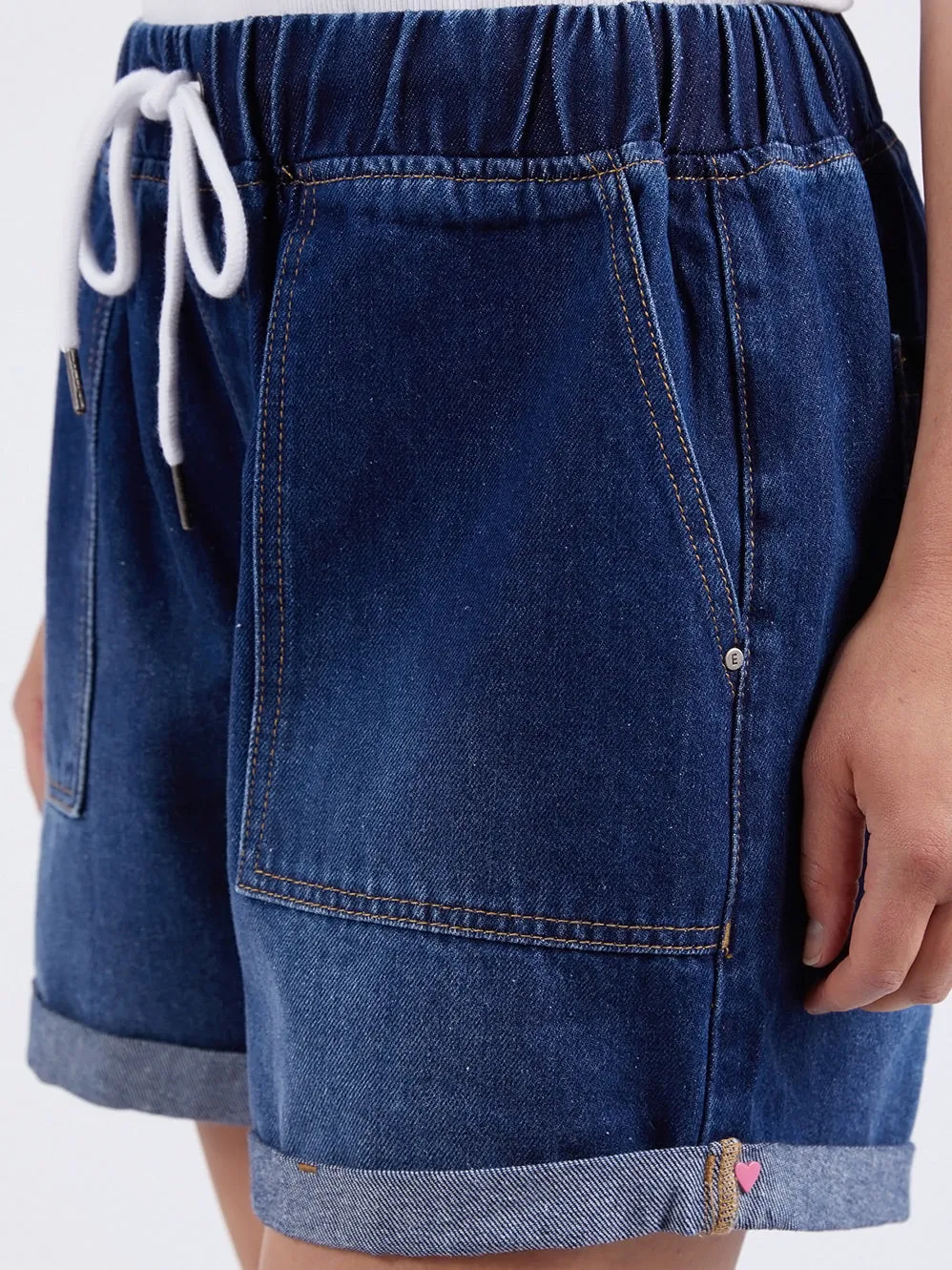 ELM EMMA RELAXED DENIM SHORT sold by Yeltuor product image thumbnail 3