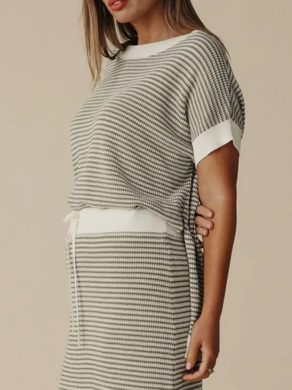 TALAMAYA LATTICE SHORT SLEEVE PULLOVER sold by Yeltuor product image thumbnail 2