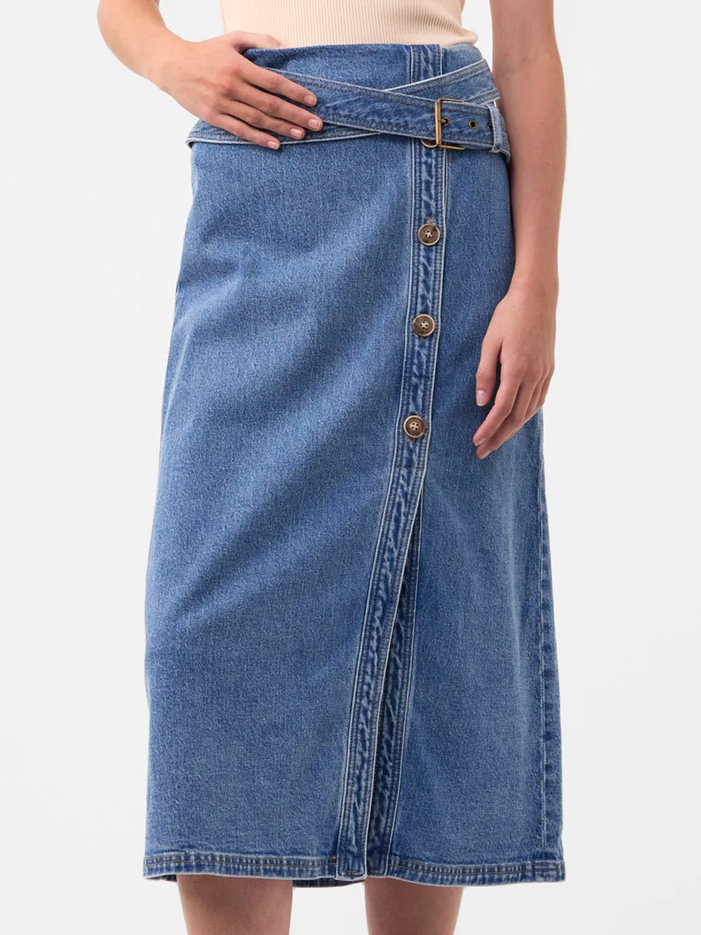 MORRISON HUNTER DENIM SKIRT sold by Yeltuor