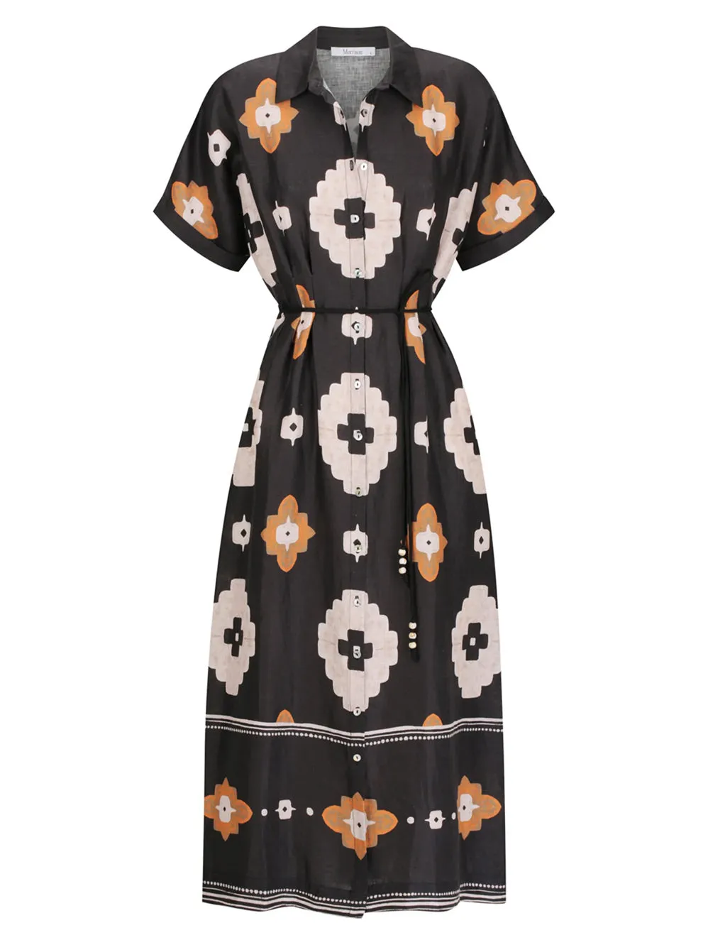 MORRISON NAVI LINEN SHIRT DRESS sold by Yeltuor product image thumbnail 2