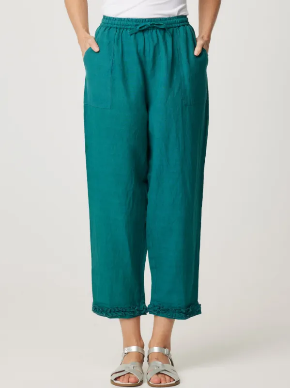CAKE RUFFLE CAPRI PANT sold by Yeltuor