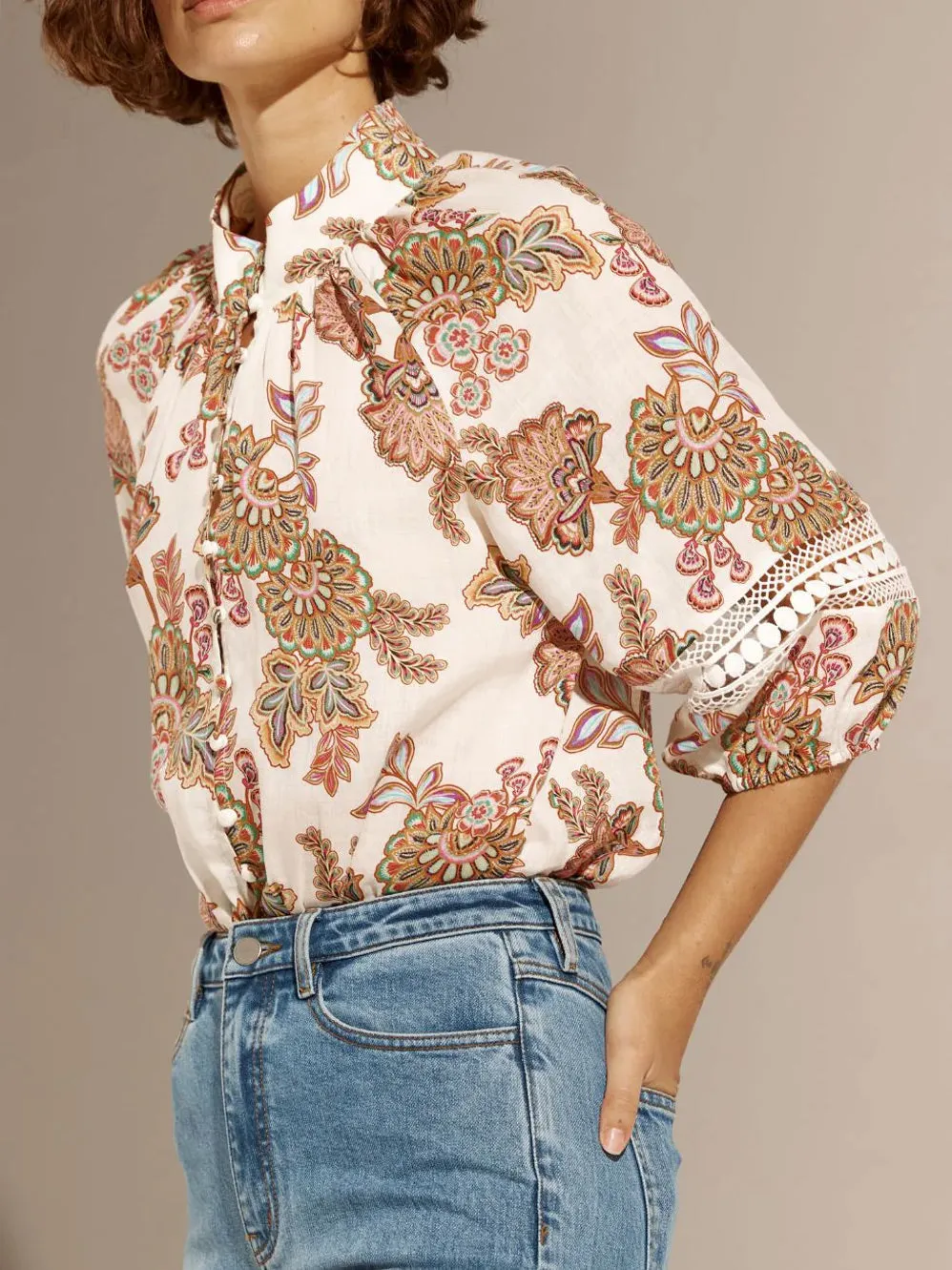 ZOE KRATZMANN INVOKE PRINTED TOP sold by Yeltuor product image thumbnail 3
