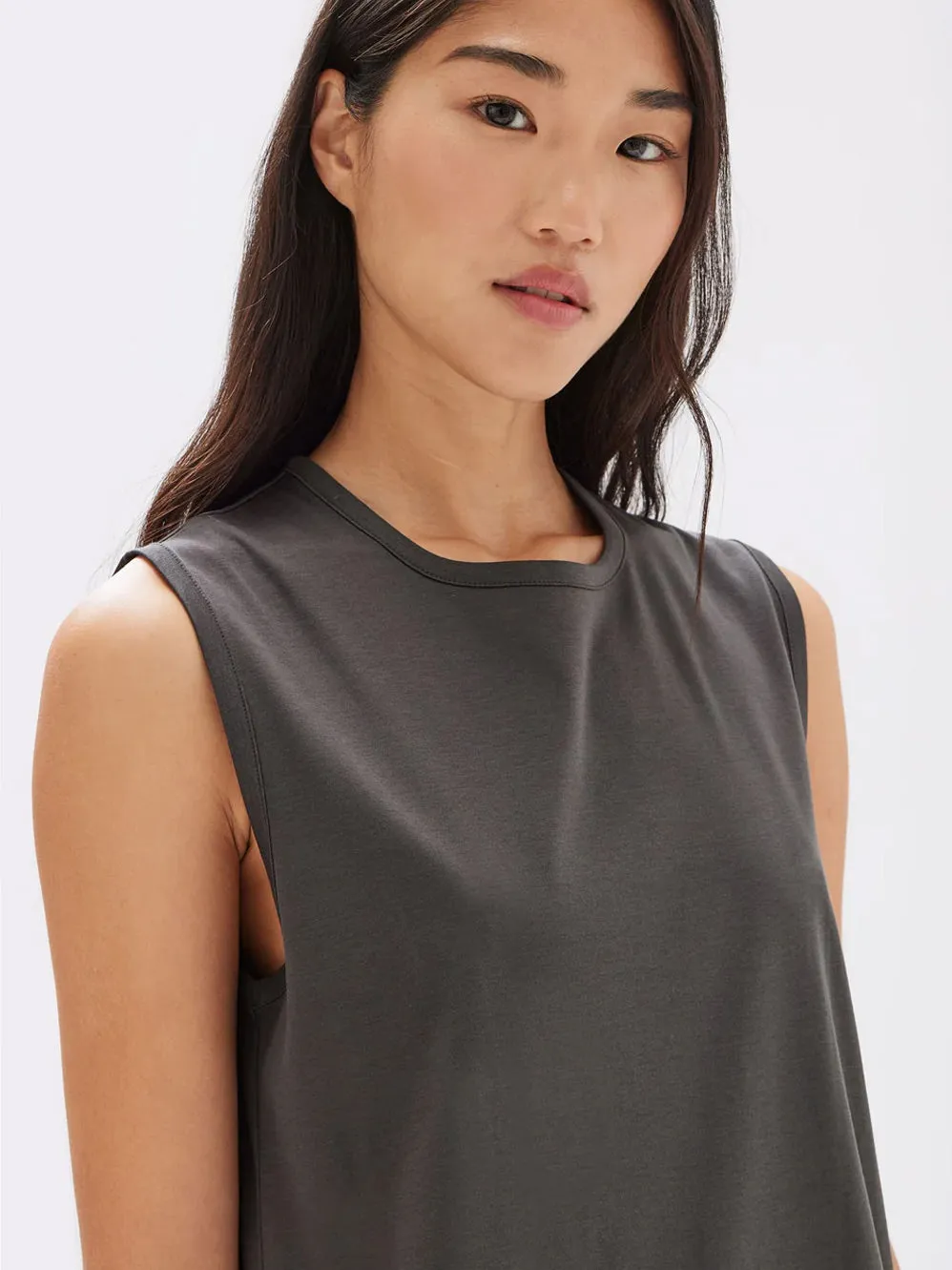 ASSEMBLY LABEL MADISON SILK BLEND TANK DRESS sold by Yeltuor product image thumbnail 4