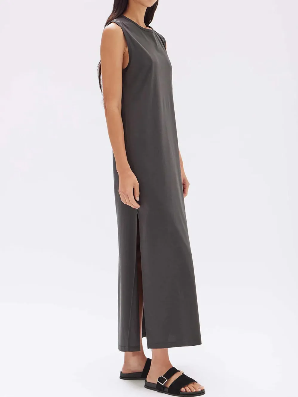 ASSEMBLY LABEL MADISON SILK BLEND TANK DRESS sold by Yeltuor product image thumbnail 2