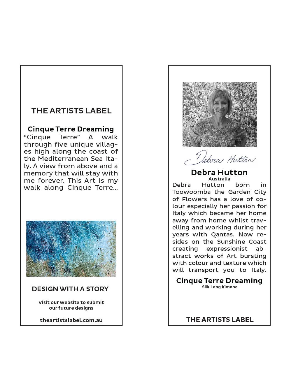 THE ARTISTS LABEL CINQUE TERRE DREAMING LONG SILK KIMONO sold by Yeltuor product image thumbnail 4