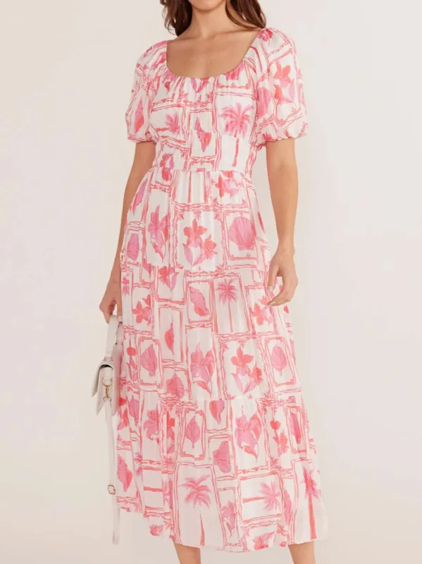 MINKPINK BRIA PUFF SLEEVE MIDI DRESS sold by Yeltuor