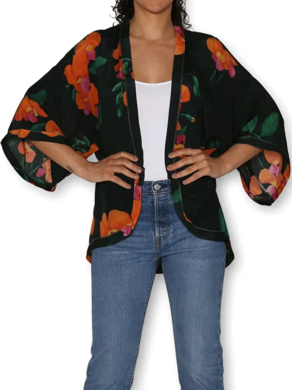 THE ARTISTS LABEL CHORIZEMA SILK KIMONO sold by Yeltuor