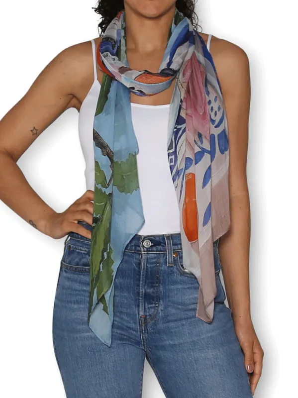 THE ARTISTS LABEL SWEET MEMORIES SCARF sold by Yeltuor